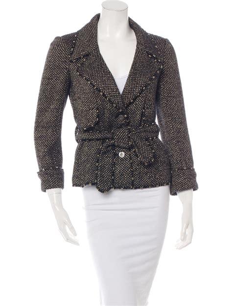 tweed chanel style jacket|chanel inspired tweed jackets.